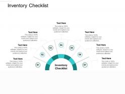Inventory checklist ppt powerpoint presentation infographic template introduction cpb