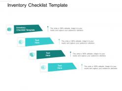 Inventory checklist template ppt powerpoint presentation model clipart cpb