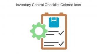 Inventory Control Checklist Colored Icon In Powerpoint Pptx Png And Editable Eps Format