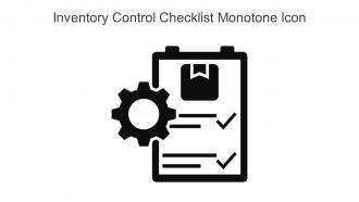 Inventory Control Checklist Monotone Icon In Powerpoint Pptx Png And Editable Eps Format