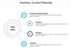 Inventory control planning ppt powerpoint presentation model show cpb