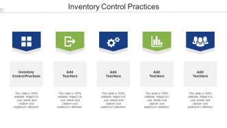 Inventory Control Practices Ppt Powerpoint Presentation Professional Visual Aids Cpb