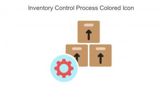 Inventory Control Process Colored Icon In Powerpoint Pptx Png And Editable Eps Format