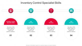 Inventory Control Specialist Skills In Powerpoint And Google Slides Cpb