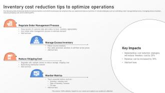 Inventory Cost Reduction Tips To Optimize Operations