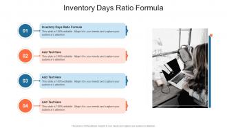 Inventory Days Ratio Formula In Powerpoint And Google Slides Cpb
