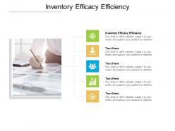 Inventory efficacy efficiency ppt powerpoint presentation portfolio topics cpb