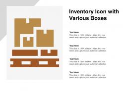 Inventory Icon With Various Boxes