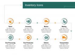 Inventory icons supply chain inventory control