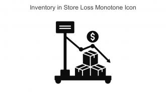 Inventory In Store Loss Monotone Icon In Powerpoint Pptx Png And Editable Eps Format