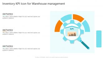 Inventory KPI Icon For Warehouse Management