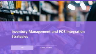 Inventory Management And POS Integration Strategies PPT Template AT