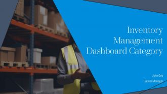 Inventory Management Dashboard Category PPT Demonstration AT