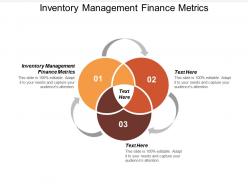 Inventory management finance metrics ppt powerpoint presentation styles display cpb