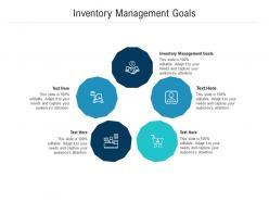 Inventory management goals ppt powerpoint presentation slides skills cpb