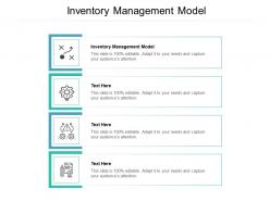 Inventory management model ppt powerpoint presentation summary influencers cpb