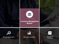 Inventory Management Models Ppt Slide Design