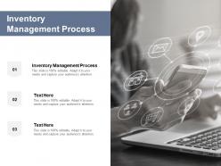 Inventory management process ppt powerpoint presentation ideas cpb