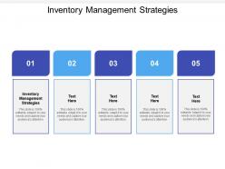 Inventory management strategies ppt powerpoint presentation inspiration cpb