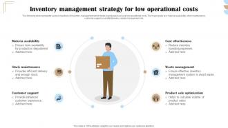 Inventory Management Strategy For Low Operational Costs