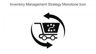 Inventory Management Strategy Monotone Icon In Powerpoint Pptx Png And Editable Eps Format