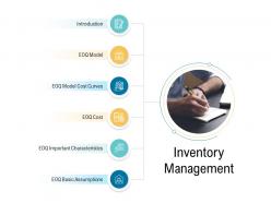 Inventory management supply chain management and procurement ppt clipart