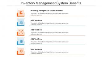 Inventory Management System Benefits Ppt Powerpoint Presentation Inspiration Cpb