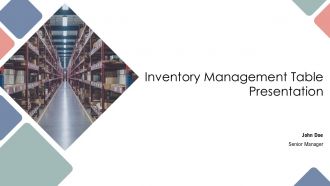 Inventory Management Table Presentation PPT Example AT