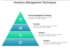 Inventory management techniques ppt powerpoint presentation portfolio outfit cpb