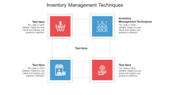 Inventory management techniques ppt powerpoint presentation slides gridlines cpb