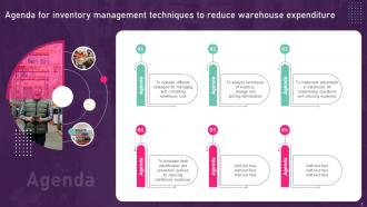 Inventory Management Techniques To Reduce Warehouse Expenditure Complete Deck Best Impactful