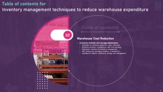 Inventory Management Techniques To Reduce Warehouse Expenditure Complete Deck Compatible Impactful