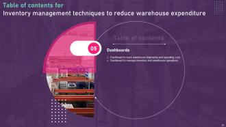 Inventory Management Techniques To Reduce Warehouse Expenditure Complete Deck Editable Downloadable