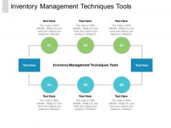 Inventory management techniques tools ppt powerpoint presentation visual aids diagrams cpb