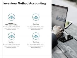 Inventory method accounting ppt powerpoint presentation summary deck cpb