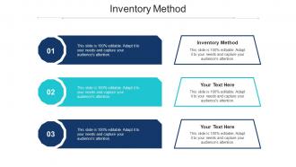 Inventory Method Ppt Powerpoint Presentation Ideas Influencers Cpb