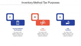 Inventory Method Tax Purposes Ppt Powerpoint Presentation Gallery File Formats Cpb