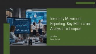 Inventory Movement Reporting Key Metrics And Analysis Techniques PPT Outline AT