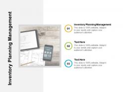 Inventory planning management ppt powerpoint presentation styles example cpb