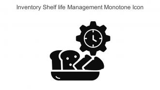 Inventory Shelf life Management Monotone Icon in powerpoint pptx png and editable eps format