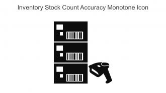 Inventory Stock Count Accuracy Monotone Icon In Powerpoint Pptx Png And Editable Eps Format