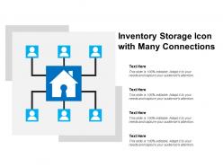 Inventory storage icon with many connections