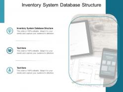 Inventory system database structure ppt powerpoint presentation professional microsoft cpb