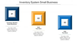 Inventory System Small Business Ppt Powerpoint Infographics Icons Cpb