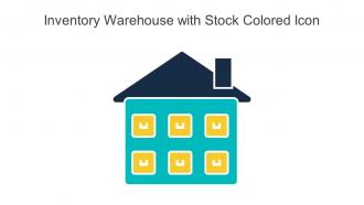 Inventory Warehouse With Stock Colored Icon In Powerpoint Pptx Png And Editable Eps Format