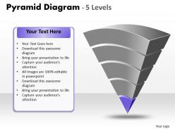 2320418 style layered pyramid 5 piece powerpoint presentation diagram infographic slide