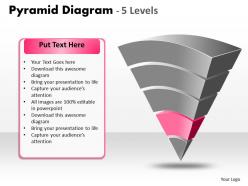 2320418 style layered pyramid 5 piece powerpoint presentation diagram infographic slide