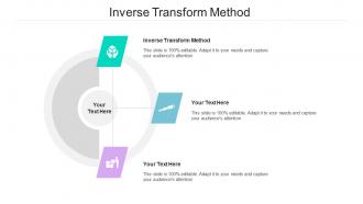 Inverse Transform Method Ppt Powerpoint Presentation File Topics Cpb