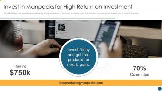 Invest in manpacks for high return manpacks investor funding elevator pitch deck