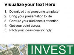 Invest money powerpoint templates and powerpoint backgrounds 0211